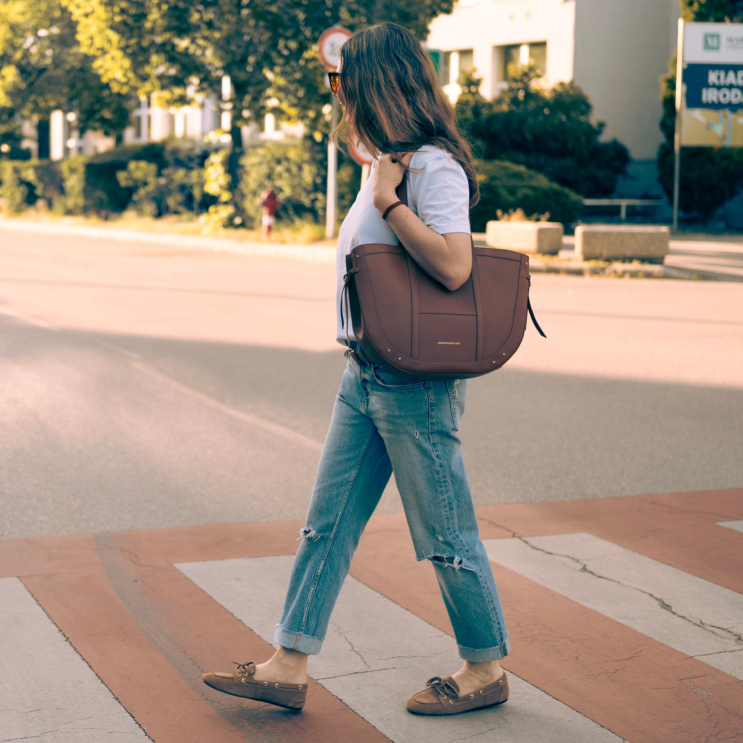 KATE leather shoulder bag