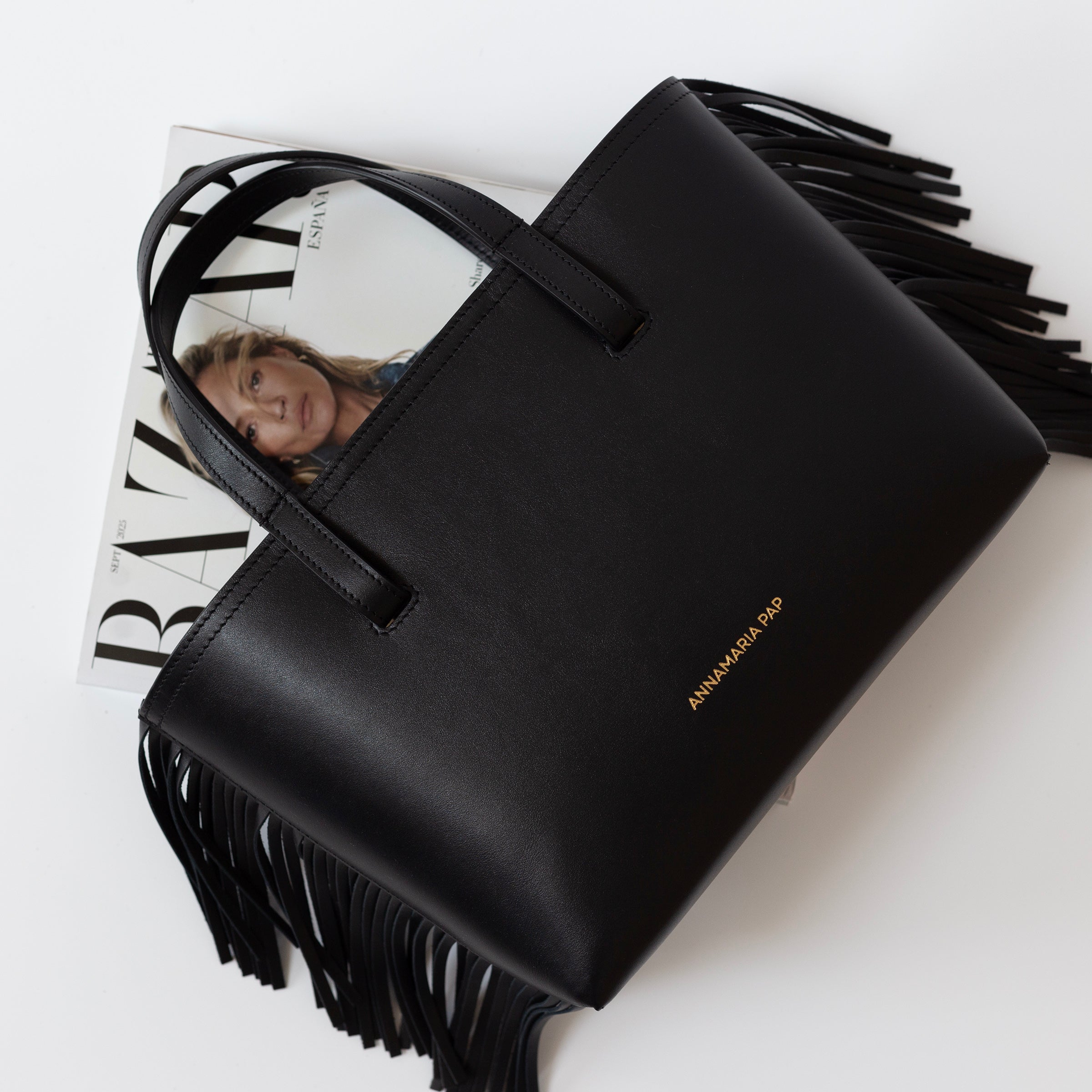 MILA fringe leather handbag