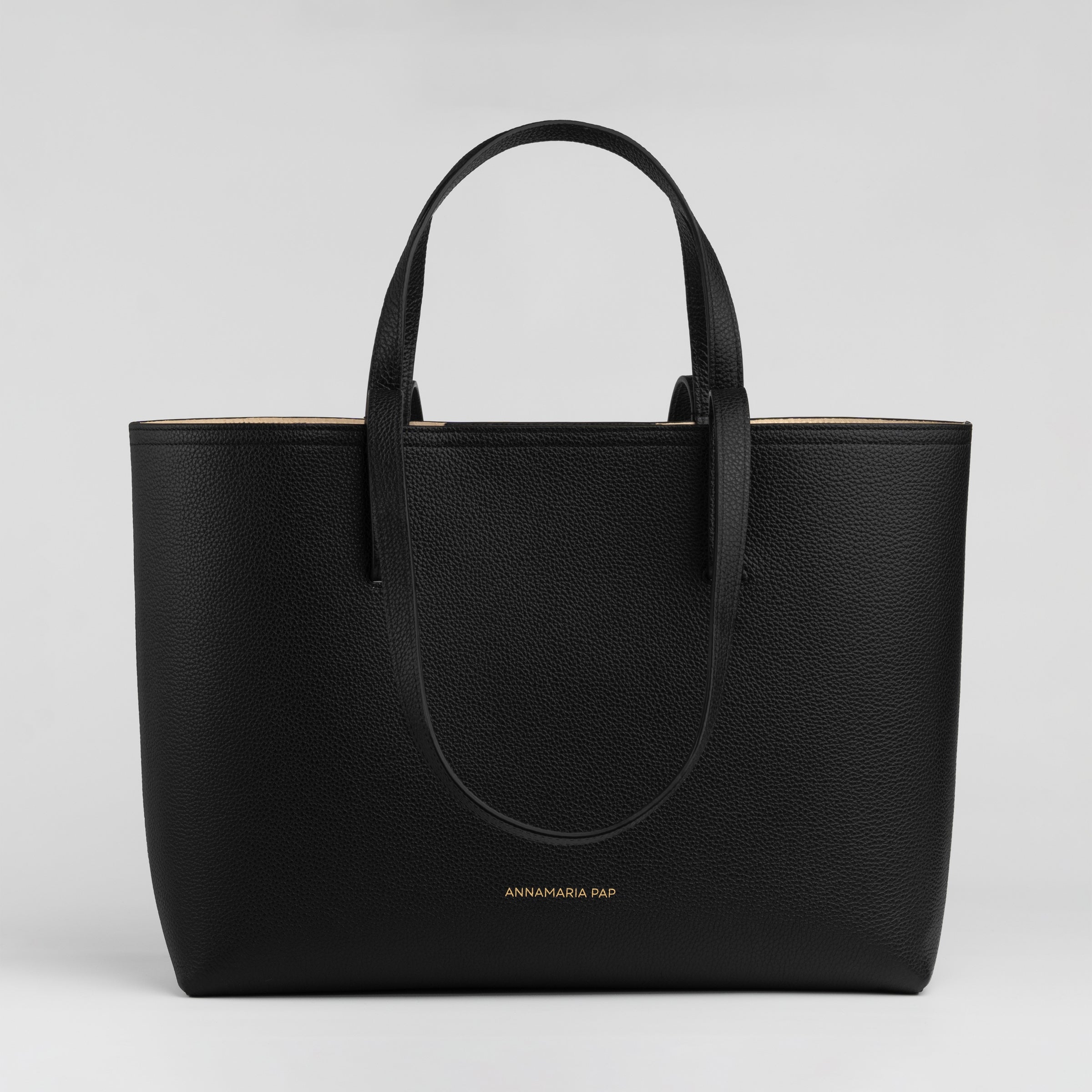 SOPHIA black leather bag
