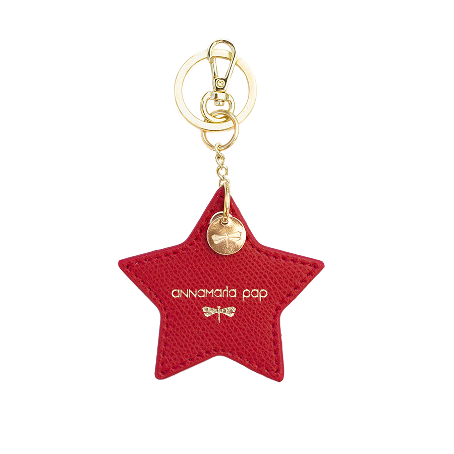 STAR Sour Cherry leather charm