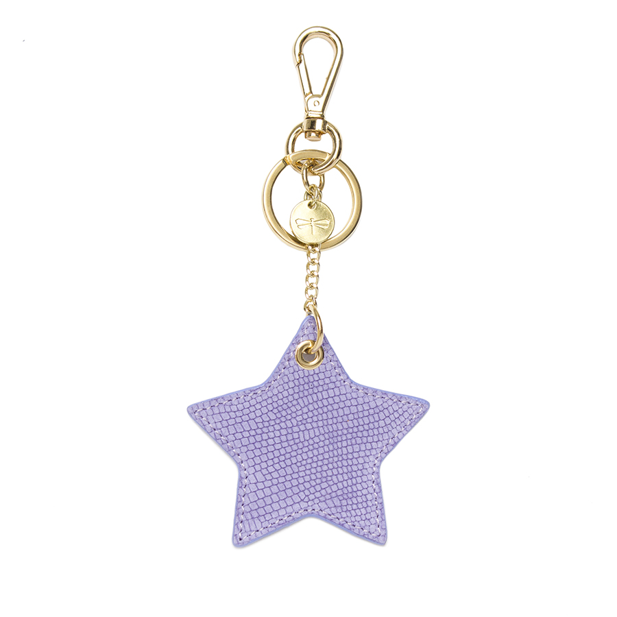 STAR Lilac leather charm