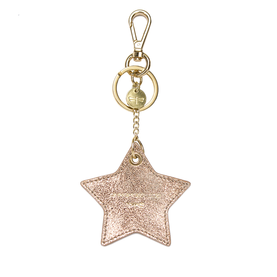 STAR Rose leather charm