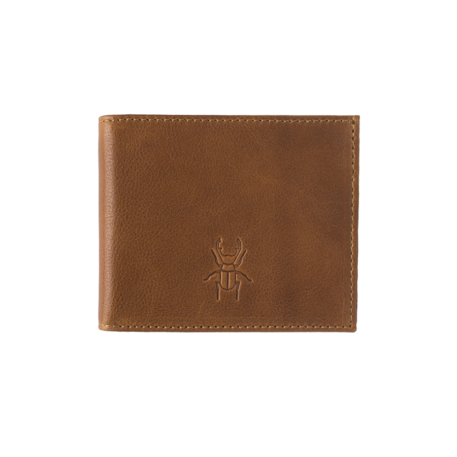 JACK brown leather wallet (without coin holder)