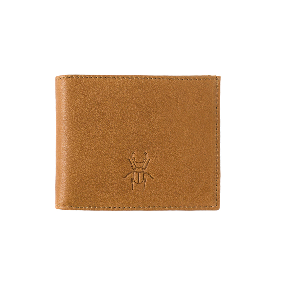 JACK cognac leather wallet (without coin holder)