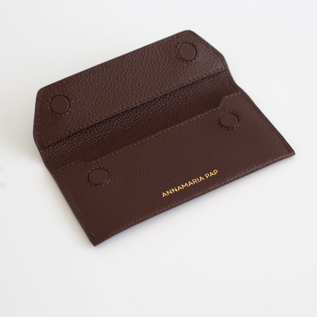 ANNIE leather wallet OUTLET Hot chocolate
