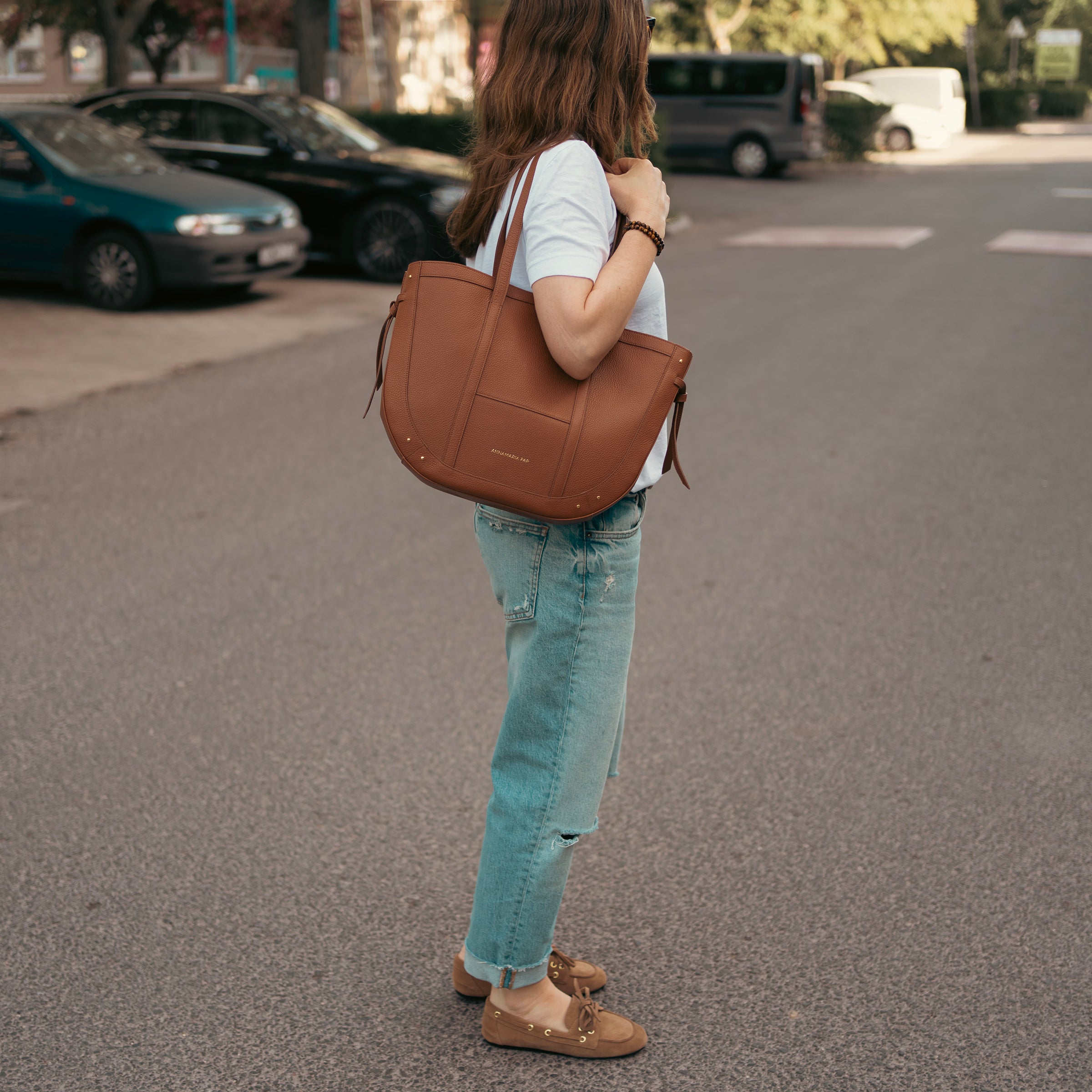 KATE leather shoulder bag