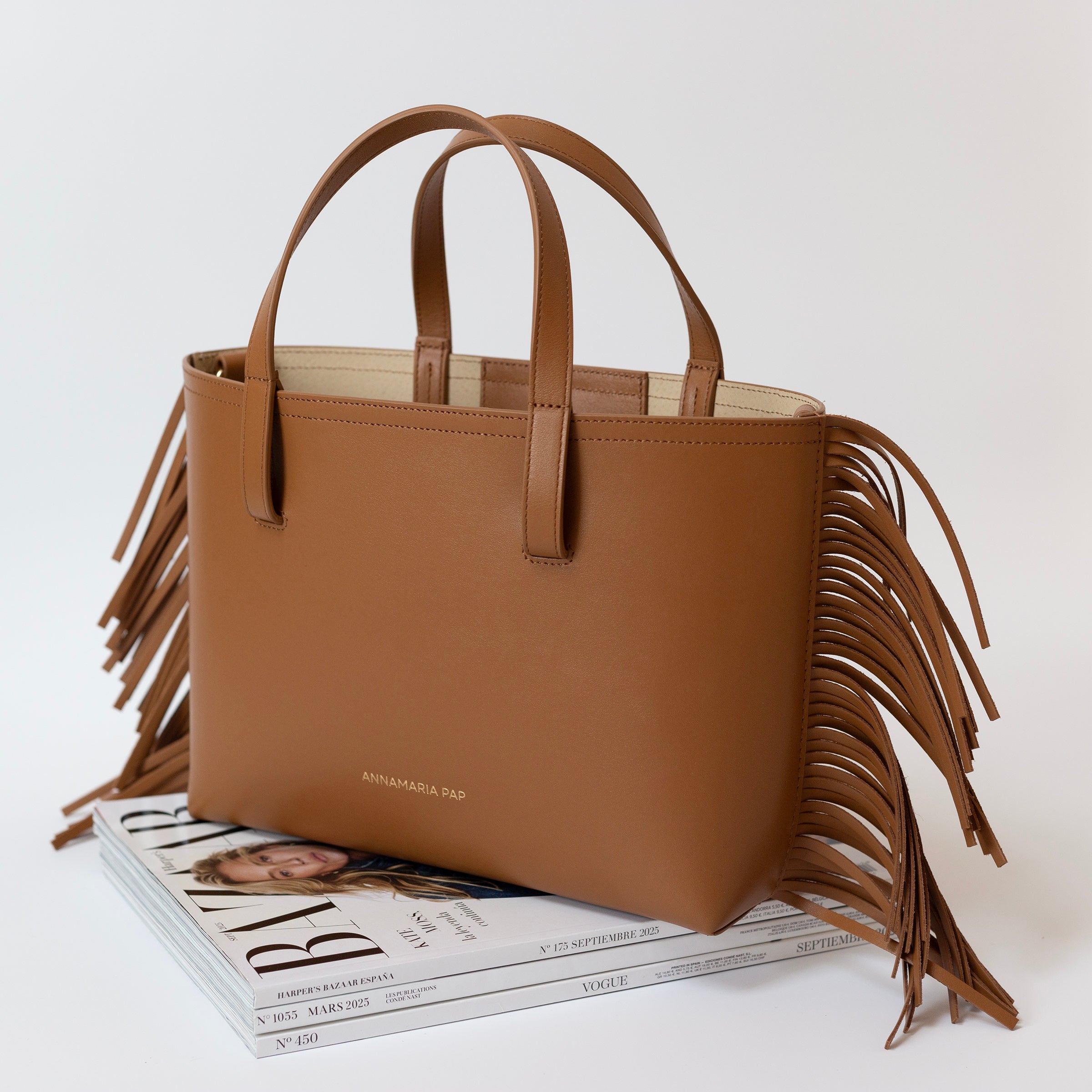 MILA fringe leather handbag