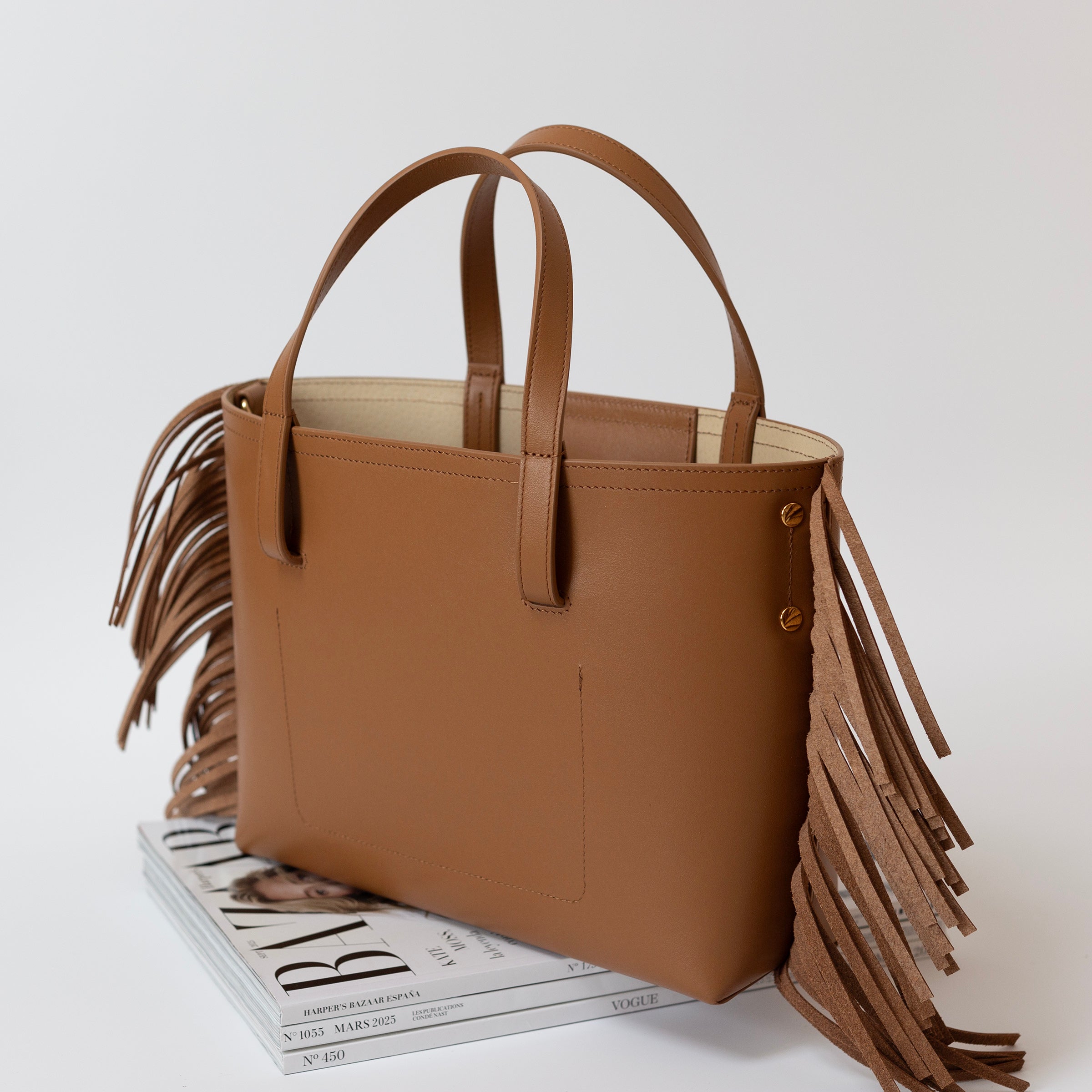 MILA fringe leather handbag