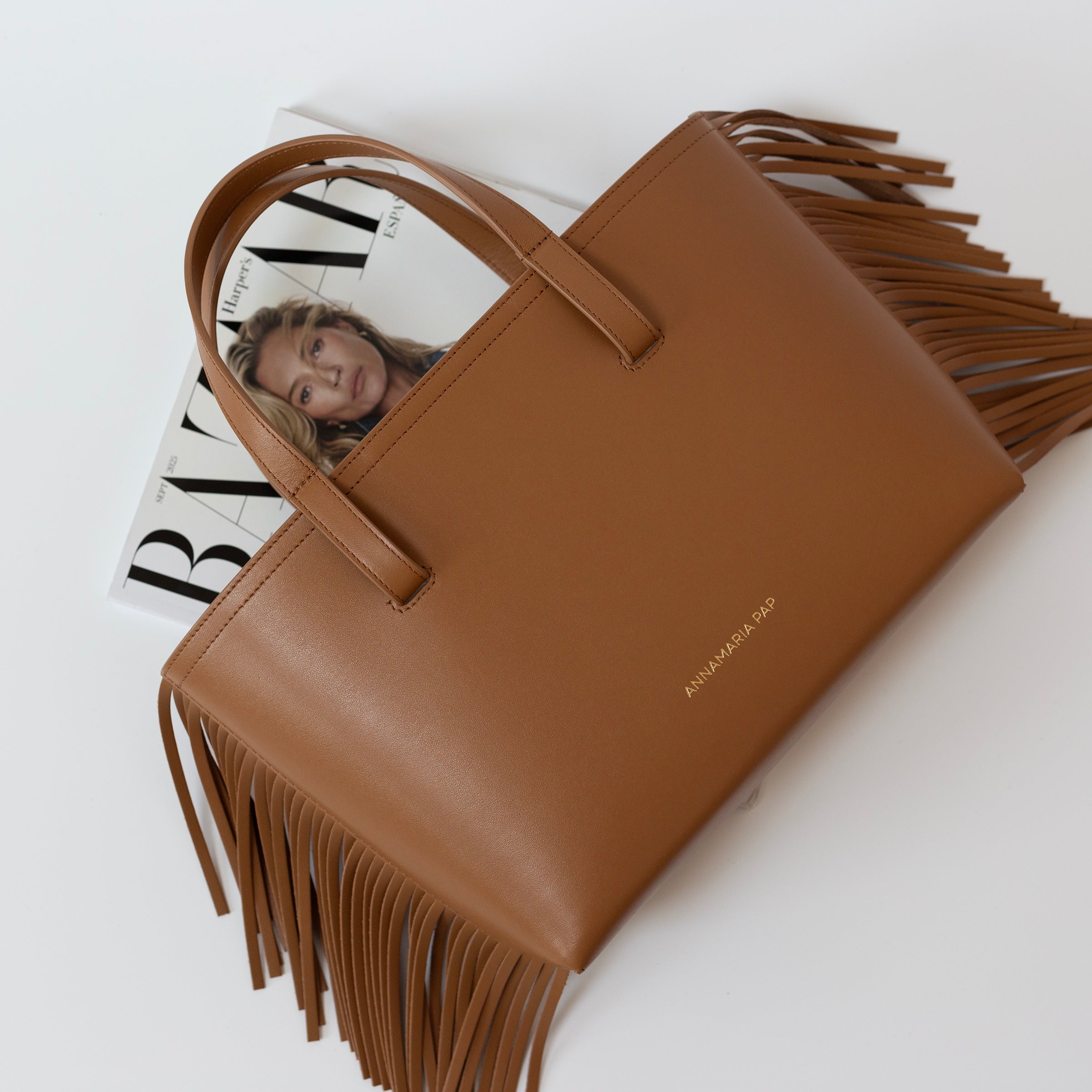 MILA fringe leather handbag