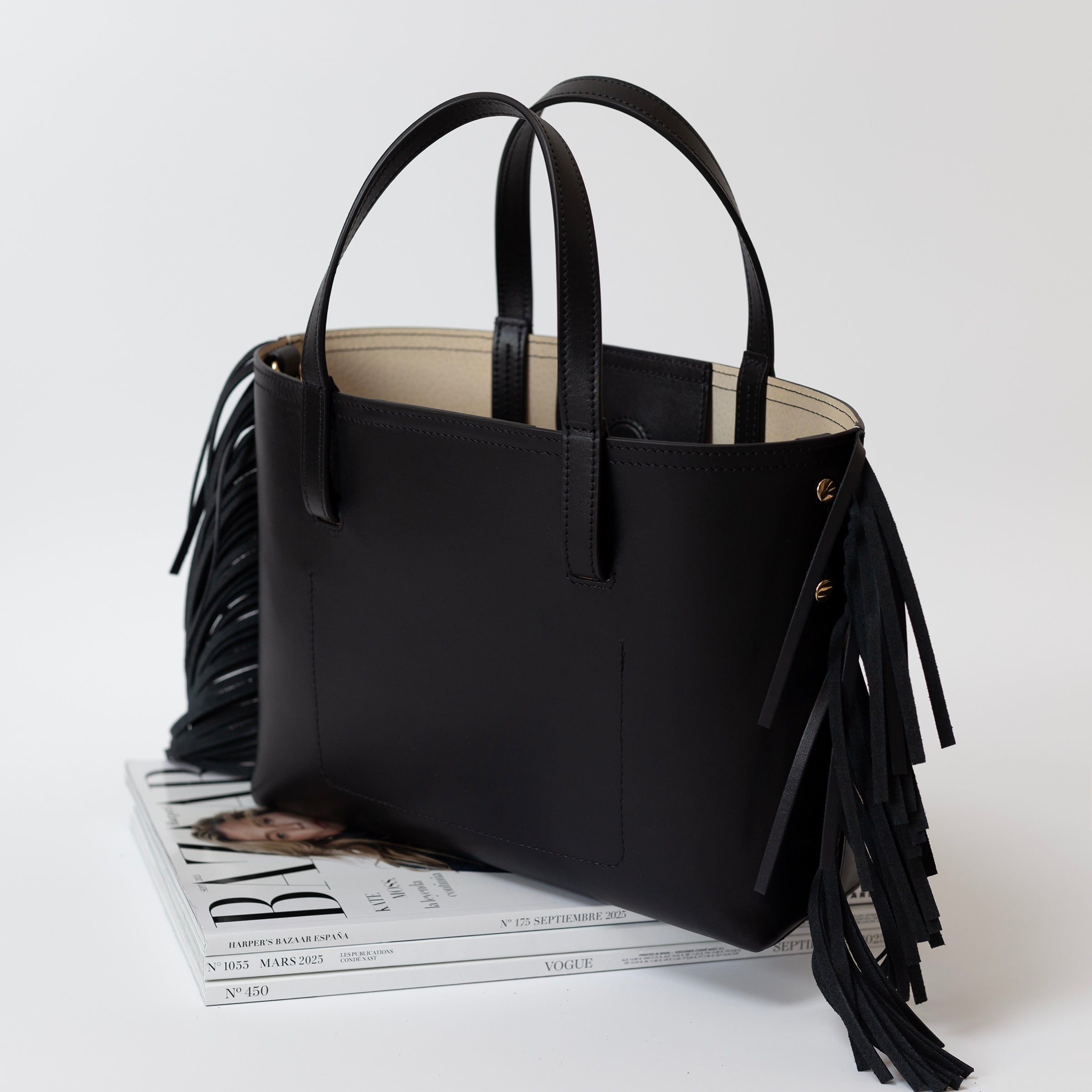 MILA fringe leather handbag