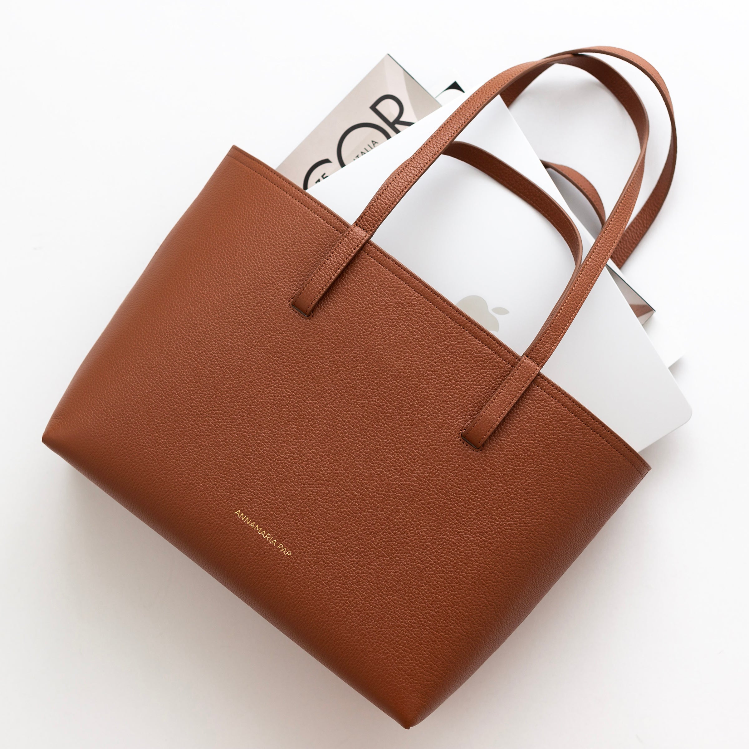 SOPHIA leather tote bag