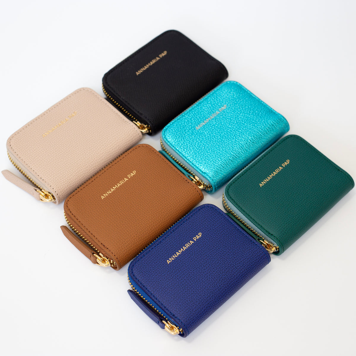 LISA mini leather wallet BROWN