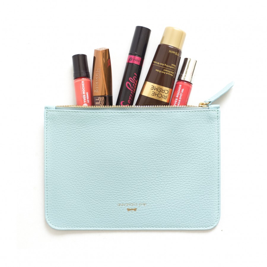 ANNE Ocean leather pouch
