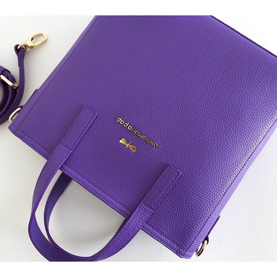 CHERYL Purple leather bag