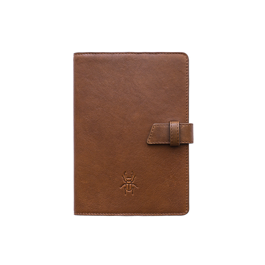 FRIDAY MINI brown natural leather case