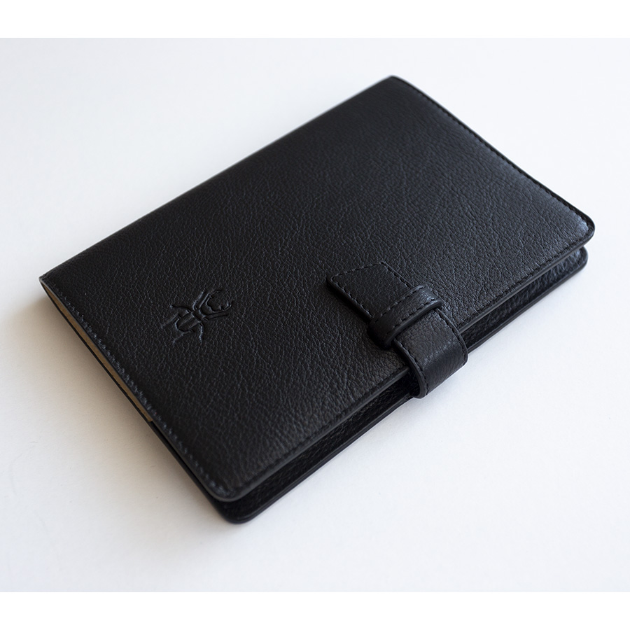 FRIDAY MINI Black natural leather case