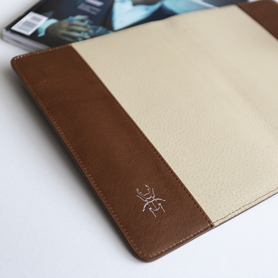 FRIDAY Brown man leather case
