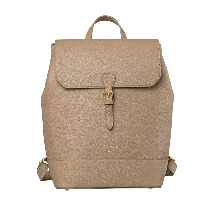 HALEY Capuccino leather backpack