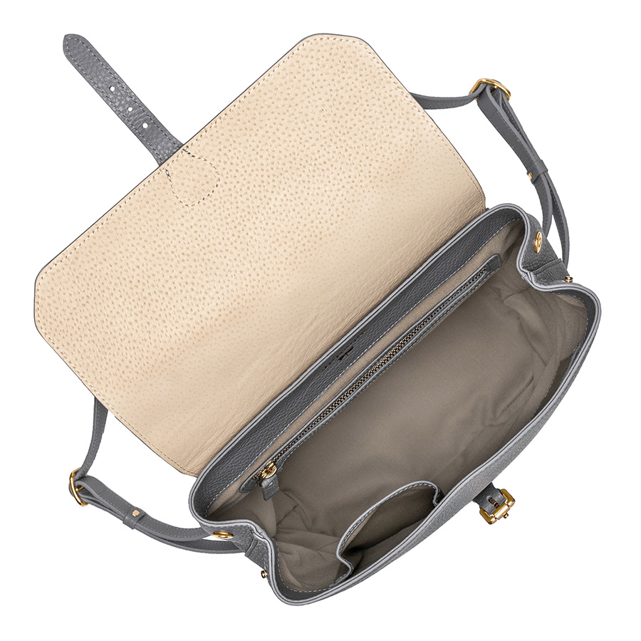 HALEY Sand leather backpack