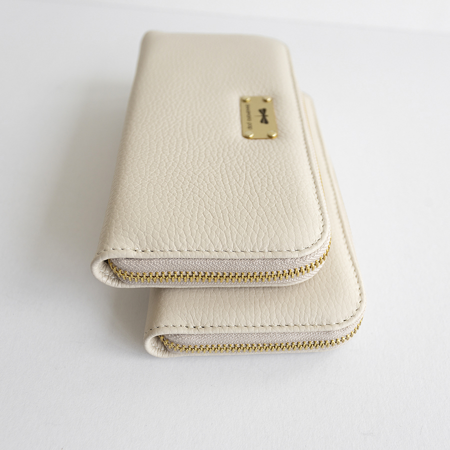 LILIAN Vanilla leather wallet