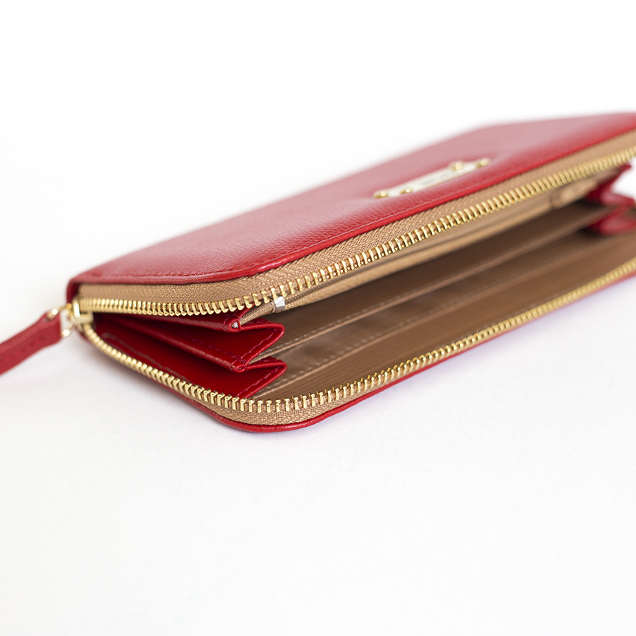 LILIAN Sour Cherry leather wallet