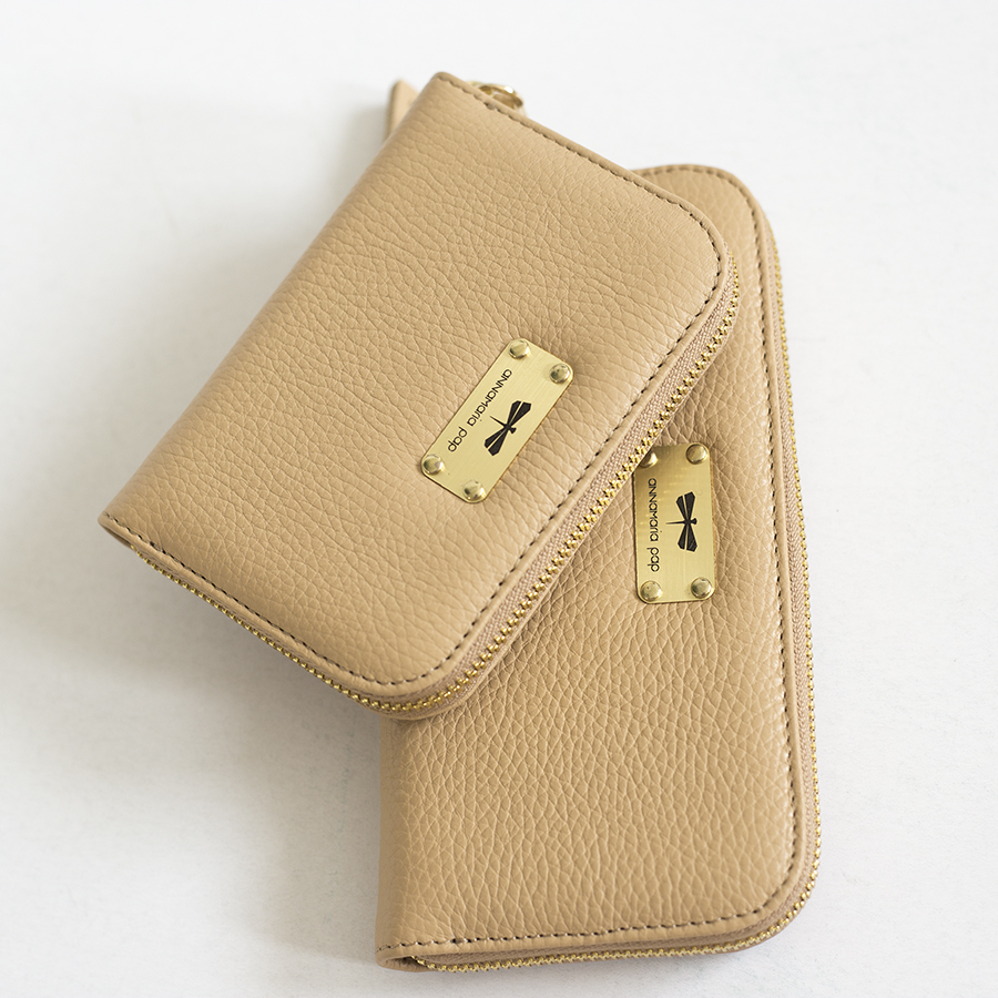 LILIAN Sand leather wallet
