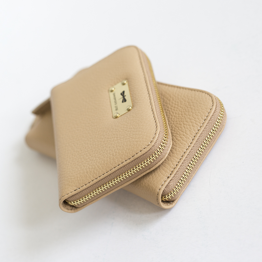 VICKY Sand leather wallet