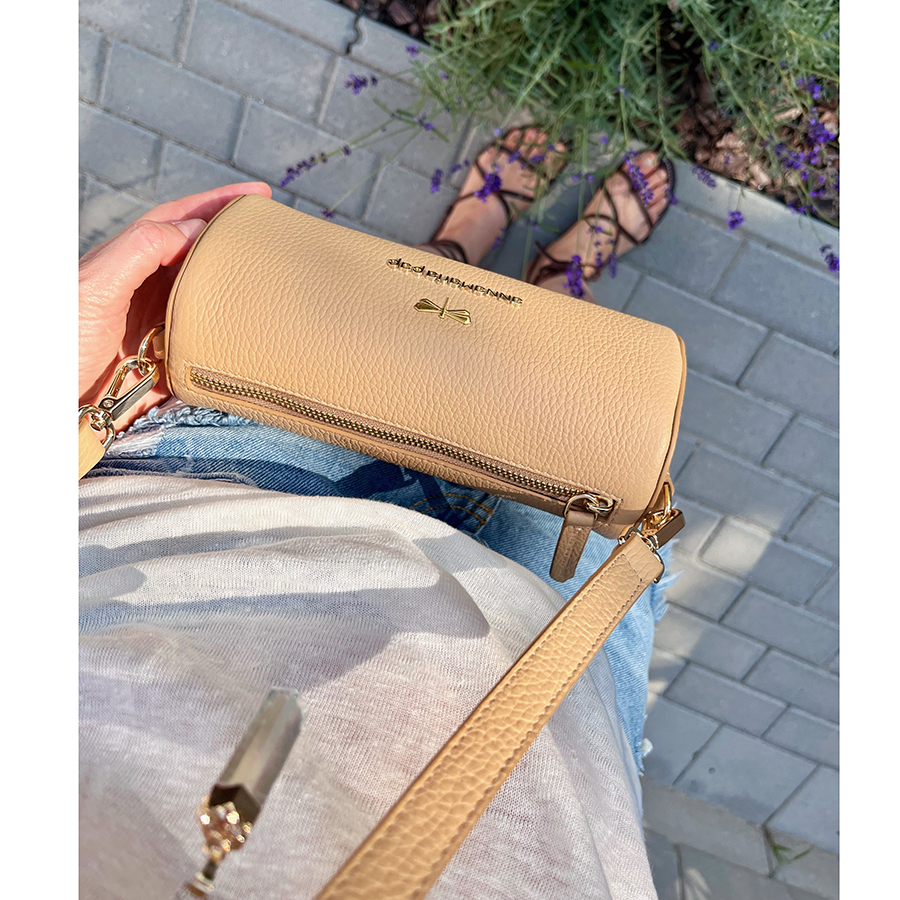 LILY Sand leather bag