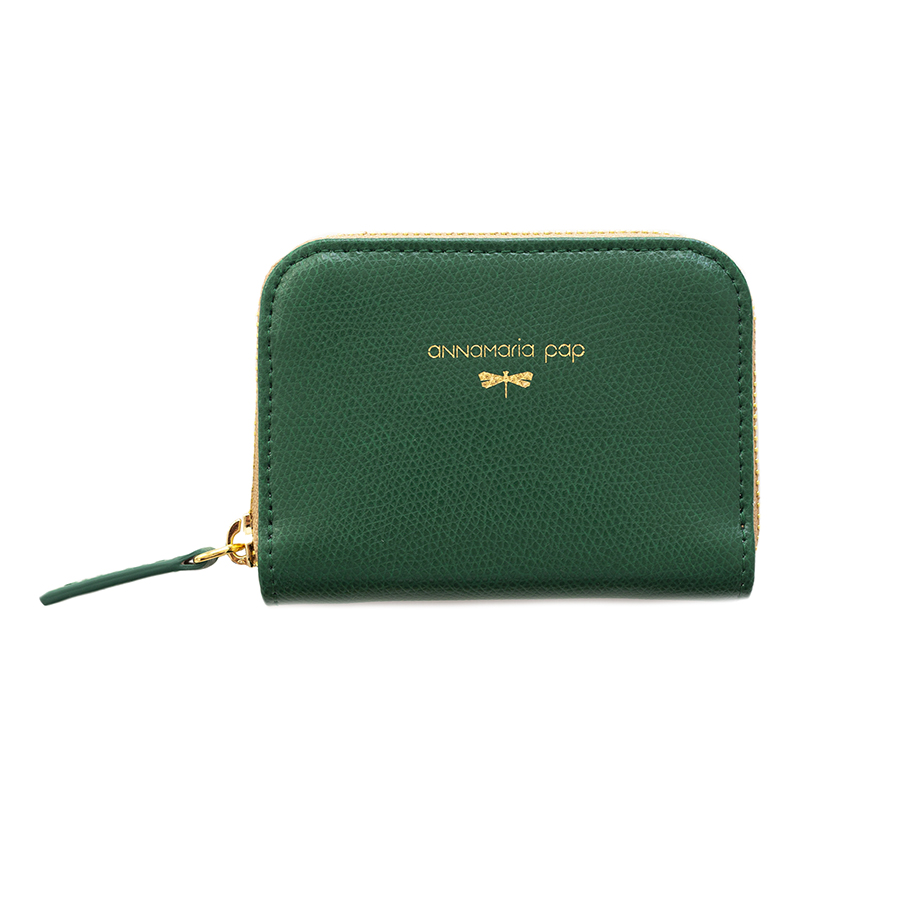 LISA + PLUS +  Smaragdzöld bőrpénztárca