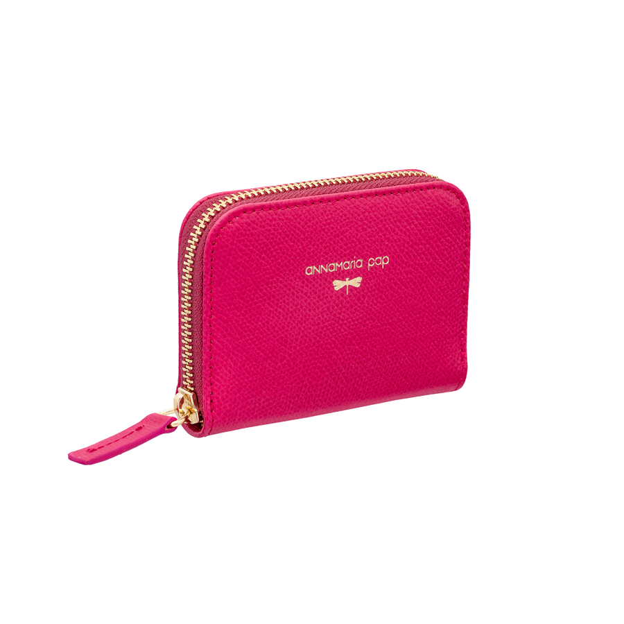 LISA + PLUS +  Raspberry leather wallet