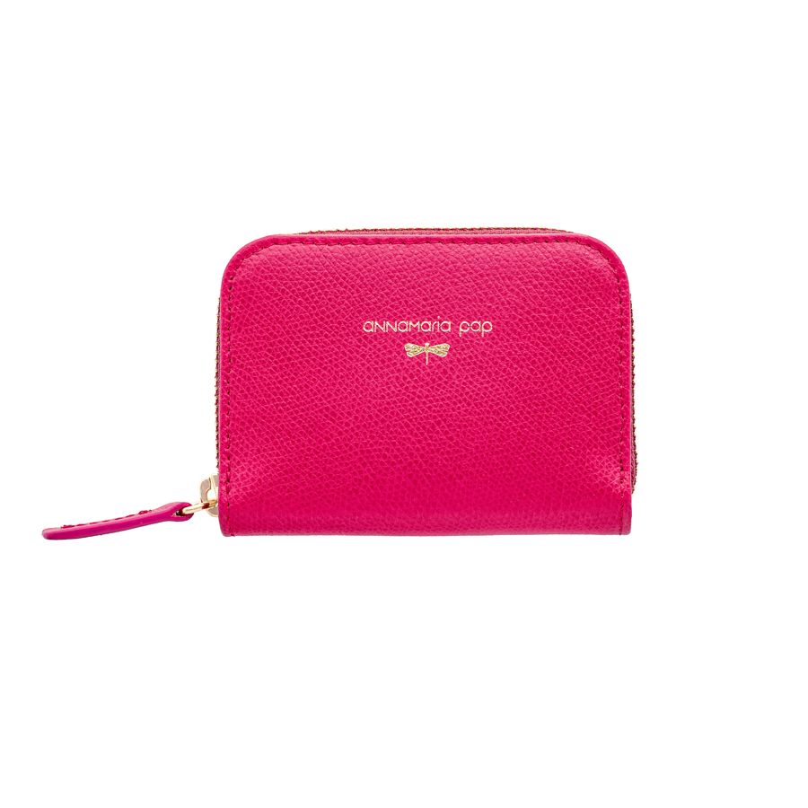 LISA + PLUS +  Raspberry leather wallet
