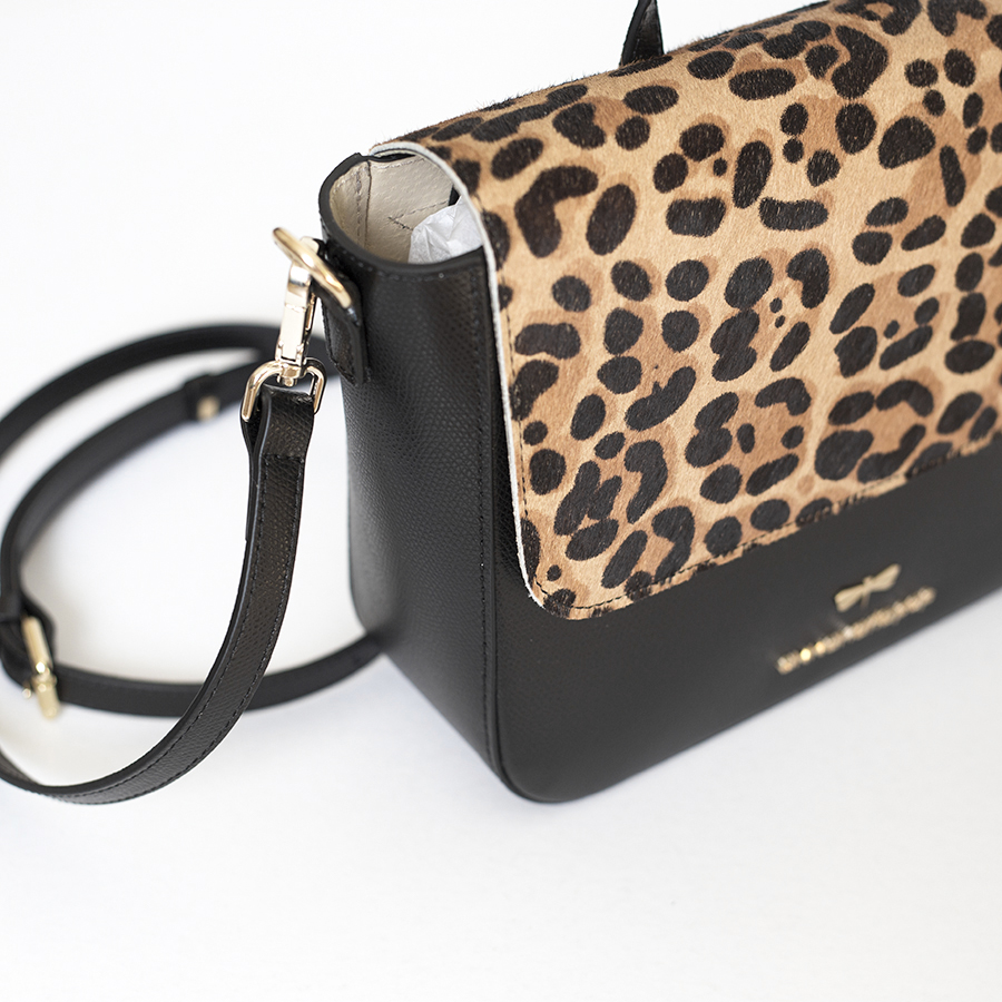 NINA Leopard leather bag