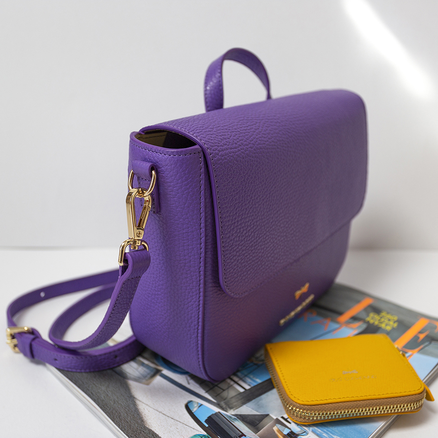 NINA Purple leather bag