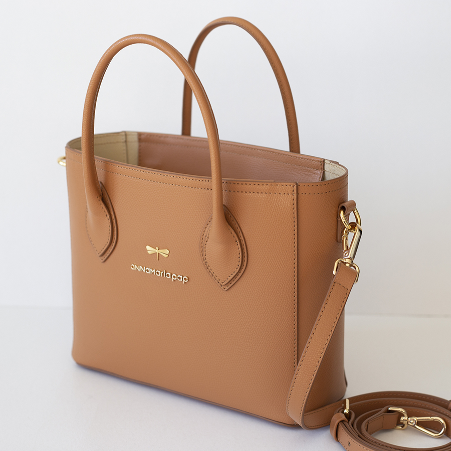 TIFFANY caramel leather bag