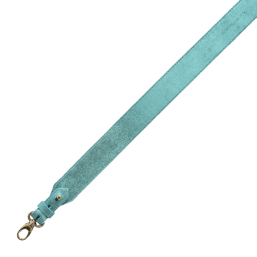 Wide short turquoise strap