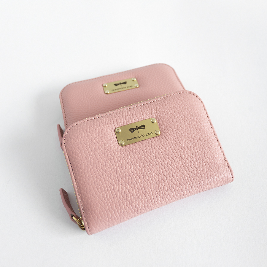 VICKY Flamingo leather wallet