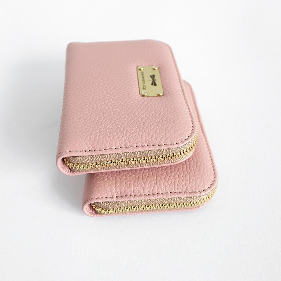VICKY Flamingo leather wallet