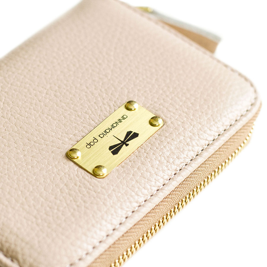 VICKY Powderpink leather wallet