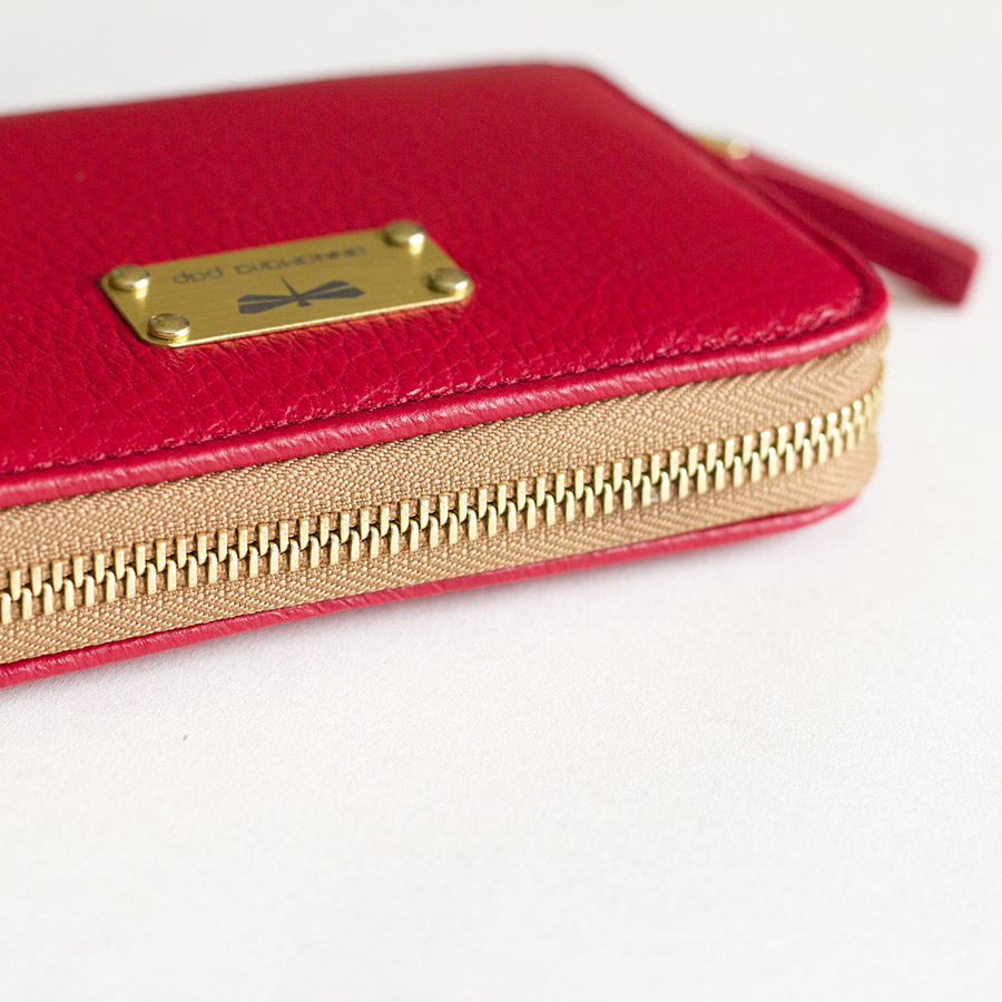 VICKY Sour Cherry leather wallet
