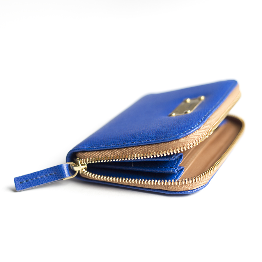 VICKY Royalblue leather wallet